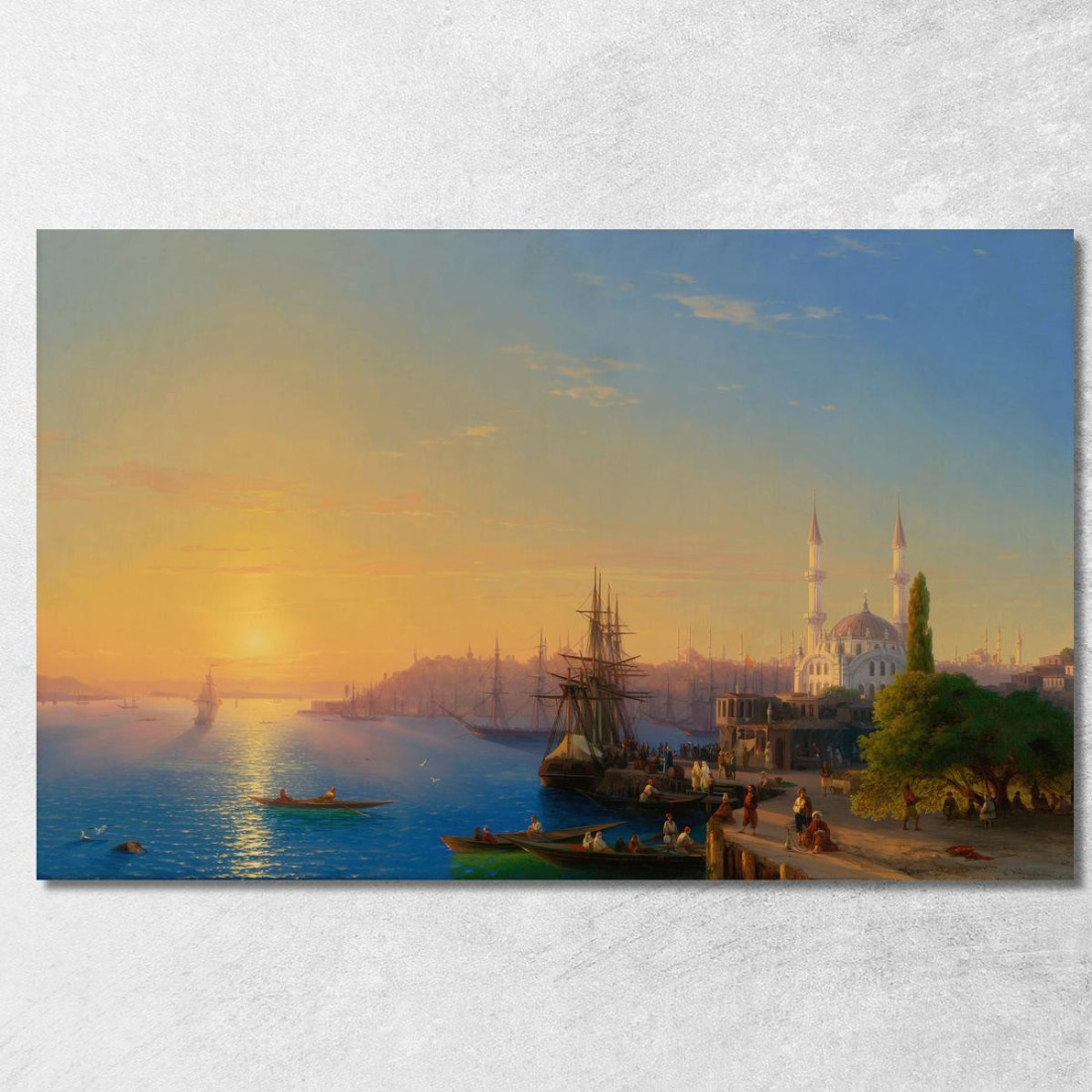 Veduta Di Costantinopoli E Del Bosforo Ivan Konstantinovich Aivazovsky ika52 quadro stampato su tela Veduta Di Costantinopoli E Del Bosforo Ivan Konstantinovich Aivazovsky ika52 quadro stampato su tela