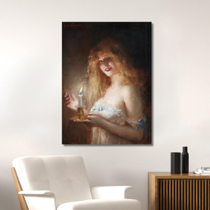 A Letto Léon François Comerre lfc19 quadro stampato su tela