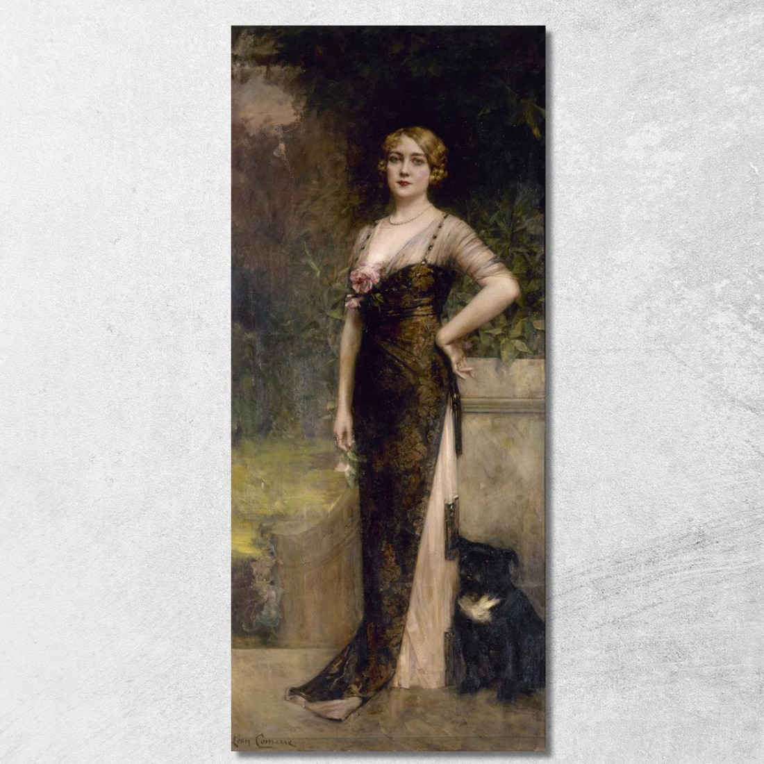 Ritratto Di Madame Jean Maillard-Norbert Léon François Comerre lfc24 quadro stampato su tela Ritratto Di Madame Jean Maillard-Norbert Léon François Comerre lfc24 quadro stampato su tela