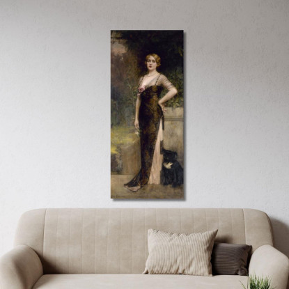 Ritratto Di Madame Jean Maillard-Norbert Léon François Comerre lfc24 quadro stampato su tela