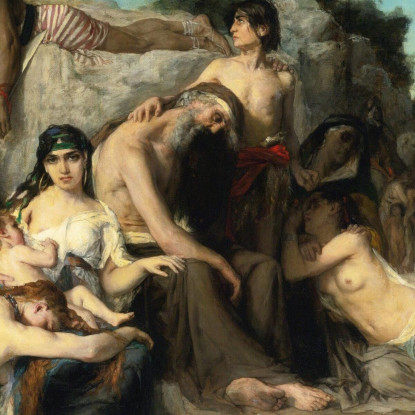 La Cattività Degli Ebrei A Babilonia Léon François Comerre lfc28 quadro stampato su tela