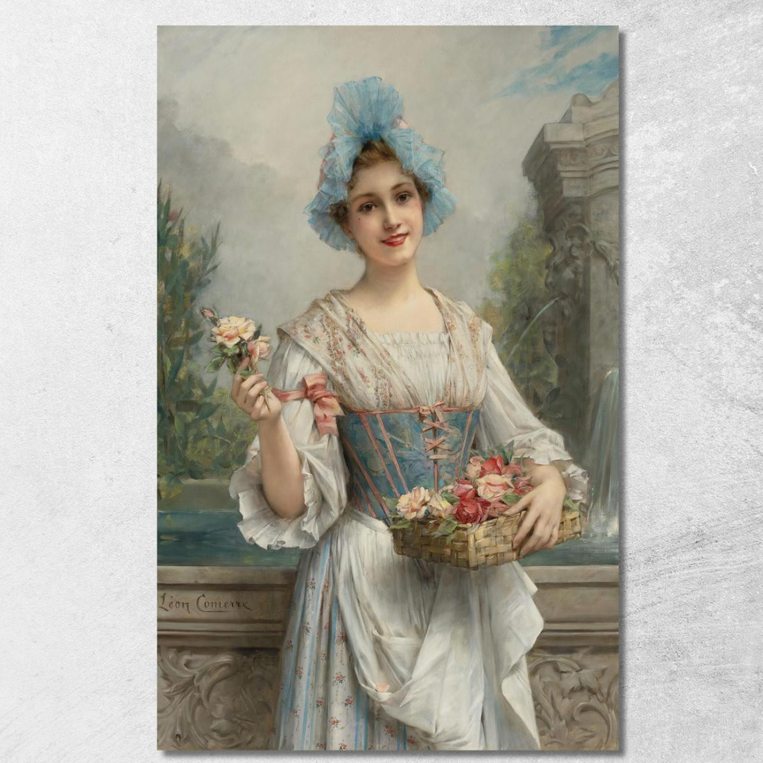 La Venditrice Di Fiori Léon François Comerre lfc29 quadro stampato su tela La Venditrice Di Fiori Léon François Comerre lfc29 quadro stampato su tela