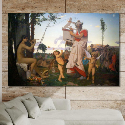 Anacreonte Bacco E L'Amore Jean-Léon Gérôme jlg12 quadro stampato su tela