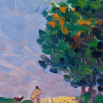 Pastore E Il Suo Gregge Sul Sentiero Nei Dintorni Di Moulineaux Maximilien Luce mlc22 quadro stampato su tela