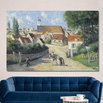 Guernes La Strada Del Villaggio Maximilien Luce mlc23 quadro stampato su tela