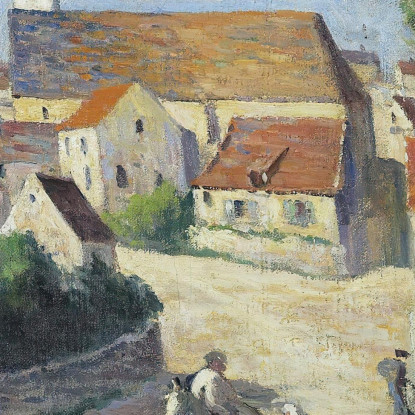 Guernes La Strada Del Villaggio Maximilien Luce mlc23 quadro stampato su tela