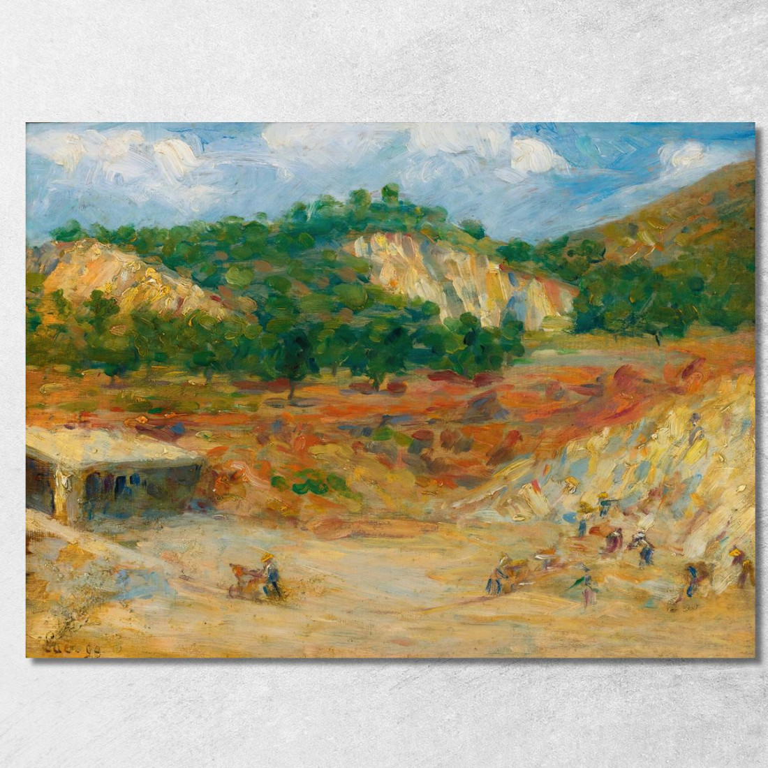 La Cava Maximilien Luce mlc29 quadro stampato su tela La Cava Maximilien Luce mlc29 quadro stampato su tela