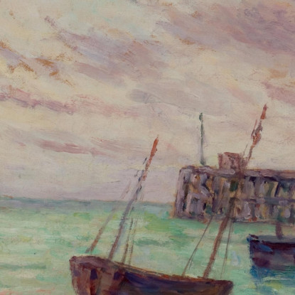 L’Ingresso Del Porto Maximilien Luce mlc40 quadro stampato su tela