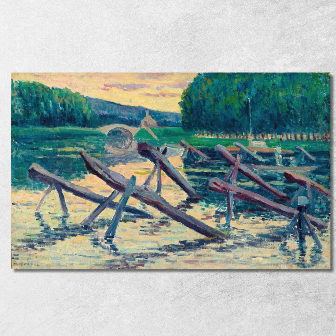 I Cavalletti Sulla Cure Maximilien Luce mlc59 quadro stampato su tela