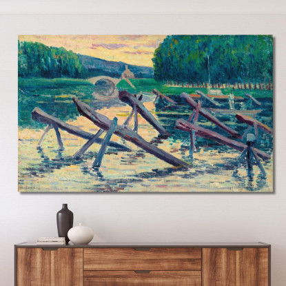 I Cavalletti Sulla Cure Maximilien Luce mlc59 quadro stampato su tela