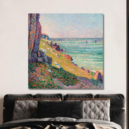 Le Rocce Ad Agay Maximilien Luce mlc61 quadro stampato su tela
