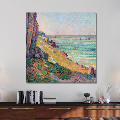 Le Rocce Ad Agay Maximilien Luce mlc61 quadro stampato su tela