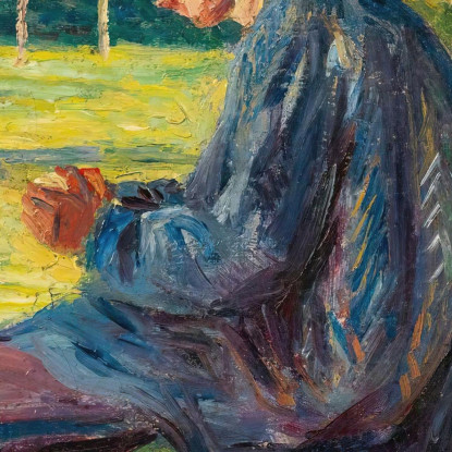 Ludovic Rodo Pissarro Nel Giardino Di Suo Padre A Éragny Maximilien Luce mlc66 quadro stampato su tela