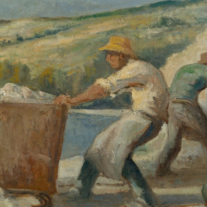 Méricourt Le Cave Paesaggio A Méricourt Maximilien Luce mlc72 quadro stampato su tela