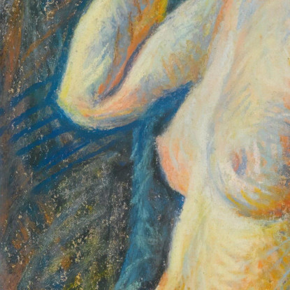 Nudo Seduto Maximilien Luce mlc75 quadro stampato su tela
