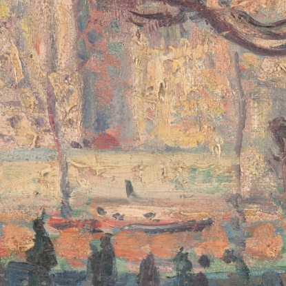 Paesaggio Parigino Rive Della Senna Maximilien Luce mlc81 quadro stampato su tela