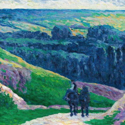 Paesaggio Vicino A Moulineux Sull’Oise Maximilien Luce mlc82 quadro stampato su tela