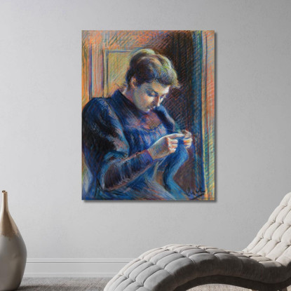 Ritratto Di Madame Berthier Maximilien Luce mlc93 quadro stampato su tela