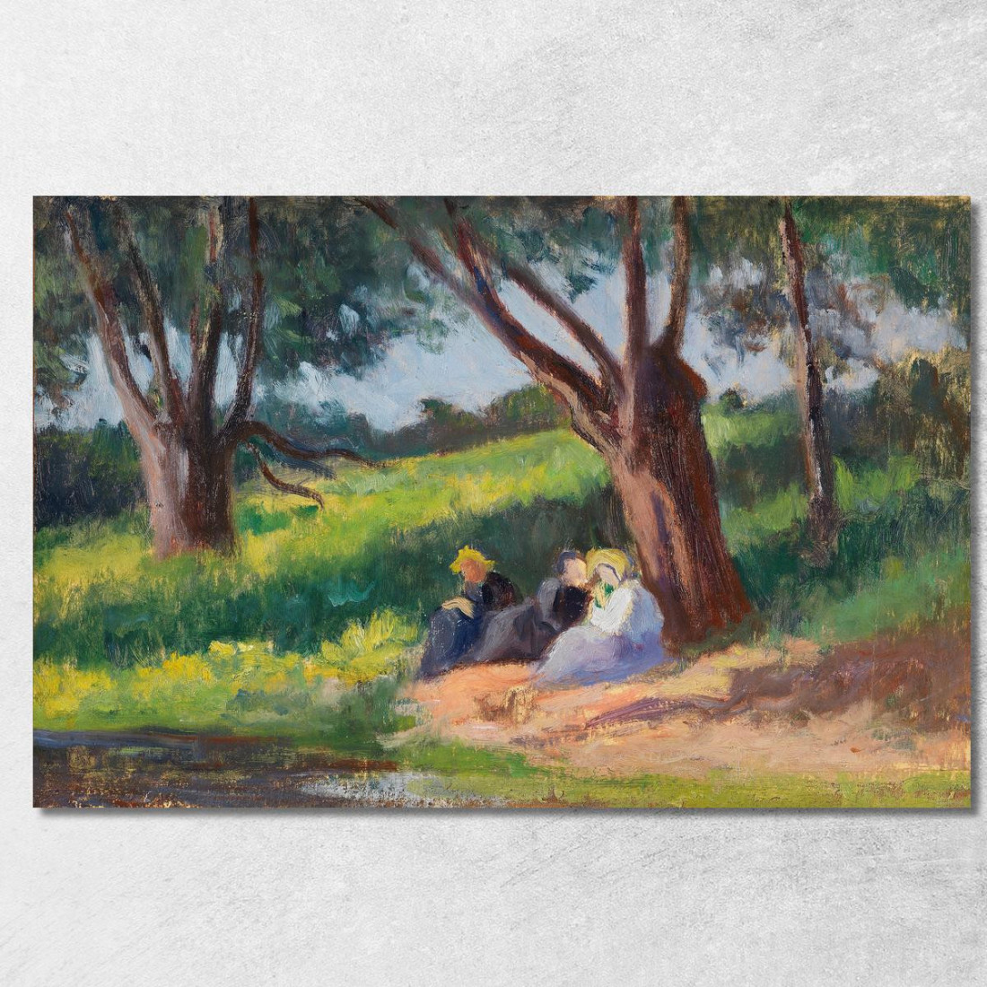 Sotto L’Albero Rolleboise Maximilien Luce mlc107 quadro stampato su tela Sotto L’Albero Rolleboise Maximilien Luce mlc107 quadro stampato su tela