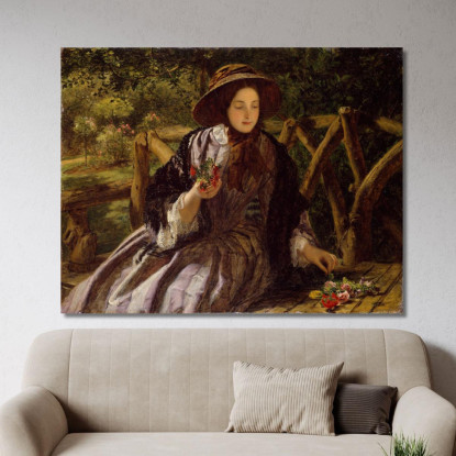 Fiori Da Giardino Che Compongono Un Mazzolino William Powell Frith wpf6 quadro stampato su tela