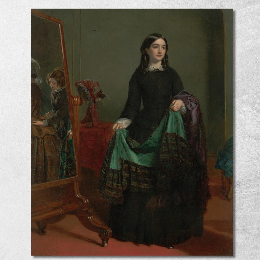 Kate Nickleby Da Madame Mantalini William Powell Frith wpf10 quadro stampato su tela Kate Nickleby Da Madame Mantalini William Powell Frith wpf10 quadro stampato su tela