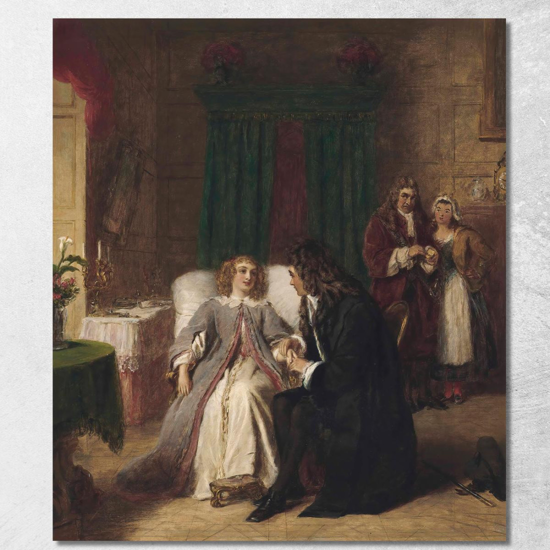 Il Malato Immaginario William Powell Frith wpf11 quadro stampato su tela Il Malato Immaginario William Powell Frith wpf11 quadro stampato su tela