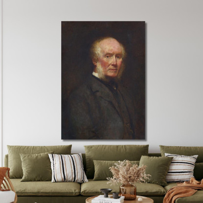 Autoritratto All'Età Di 83 Anni William Powell Frith wpf16 quadro stampato su tela