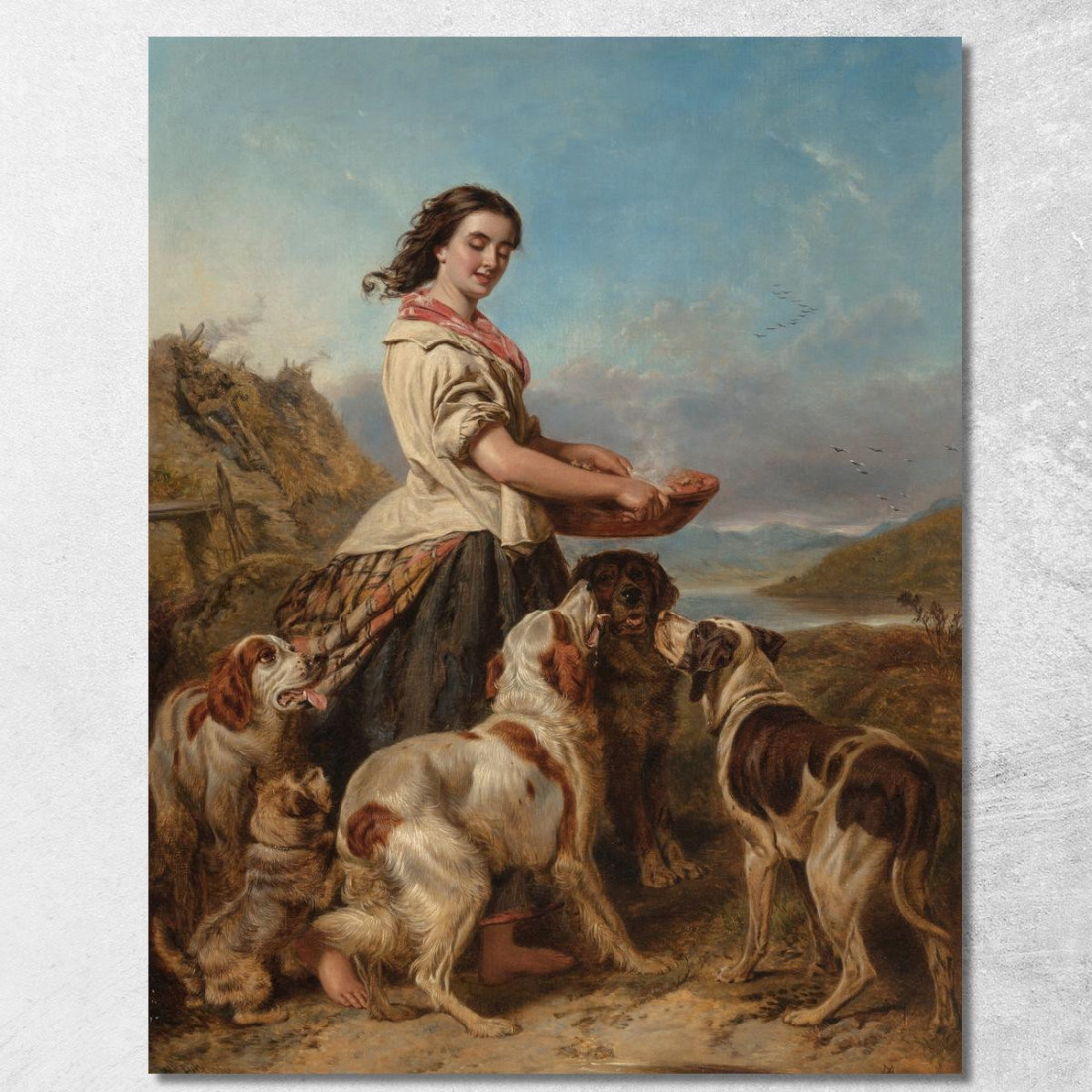 La Figlia Del Guardiacaccia William Powell Frith wpf20 quadro stampato su tela La Figlia Del Guardiacaccia William Powell Frith wpf20 quadro stampato su tela