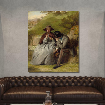 Gli Amanti William Powell Frith wpf21 quadro stampato su tela