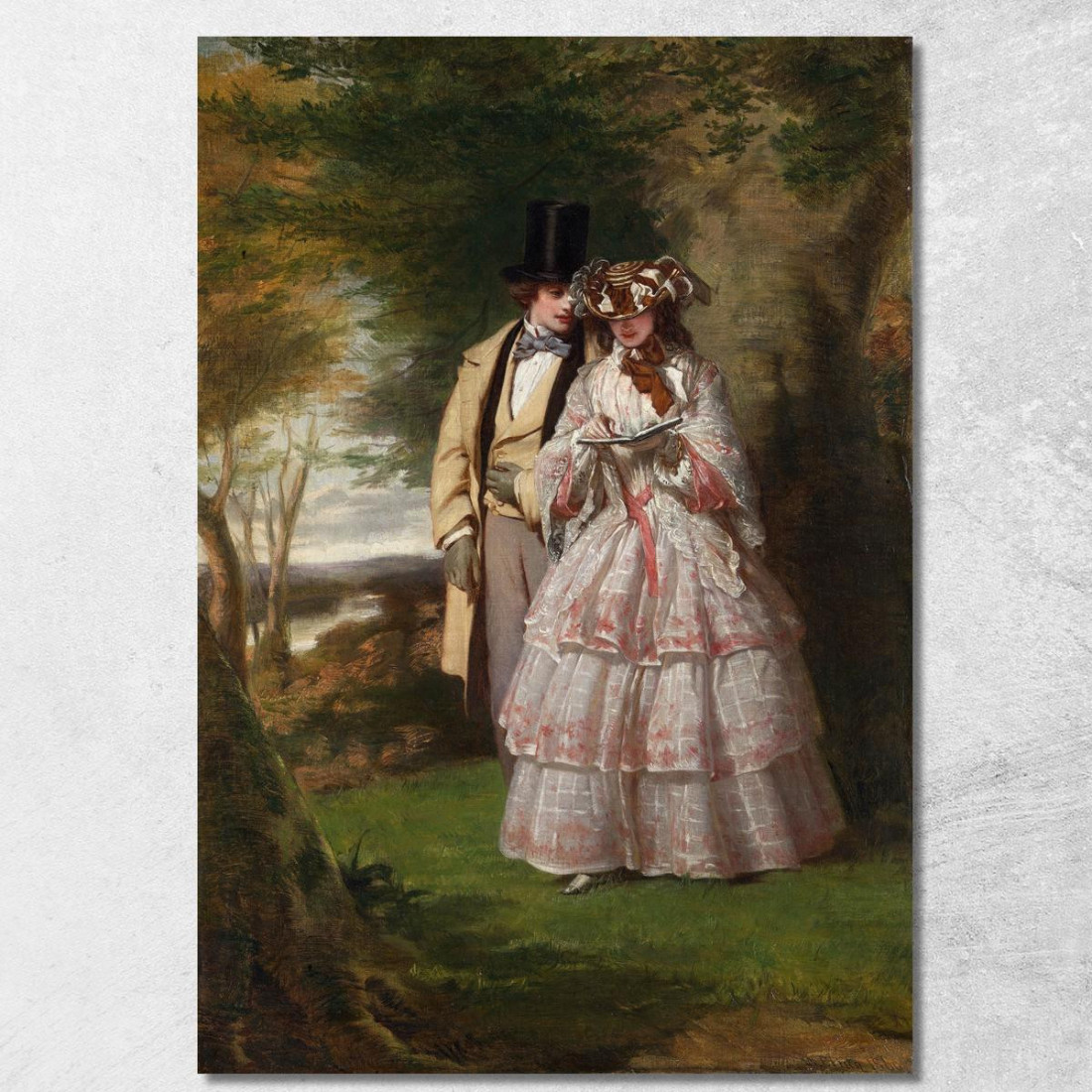Le Due Figure Centrali Nel Giorno Del Derby William Powell Frith wpf26 quadro stampato su tela Le Due Figure Centrali Nel Giorno Del Derby William Powell Frith wpf26 quadro stampato su tela