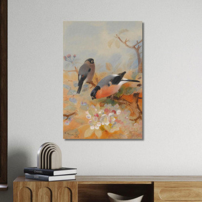 Ciuffolotti Archibald Thorburn ath32 quadro stampato su tela