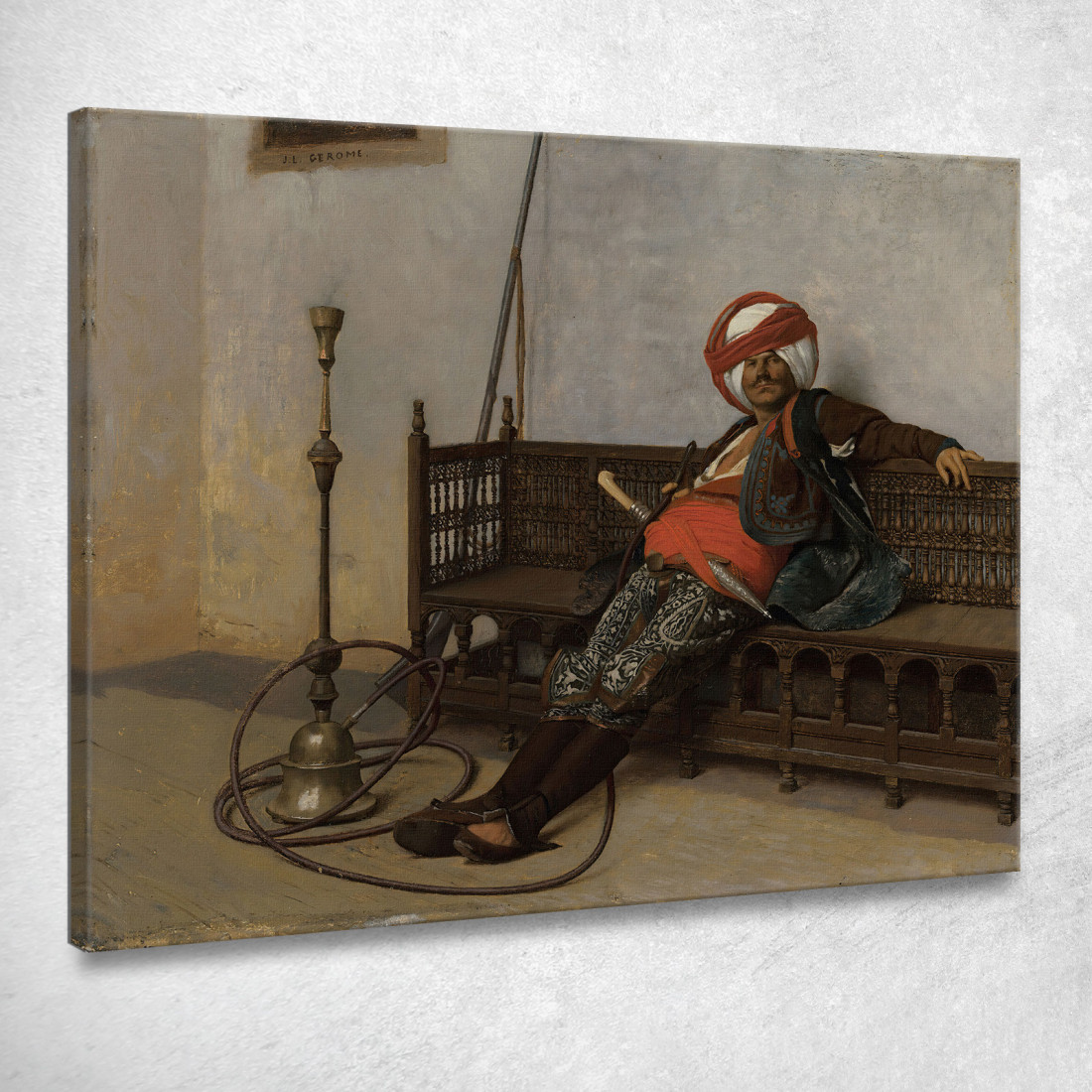 Capo Arnauta Jean-Léon Gérôme jlg36 quadro stampato su tela Capo Arnauta Jean-Léon Gérôme jlg36 quadro stampato su tela
