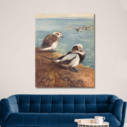 Moretta Codona In Inverno Archibald Thorburn ath63 quadro stampato su tela