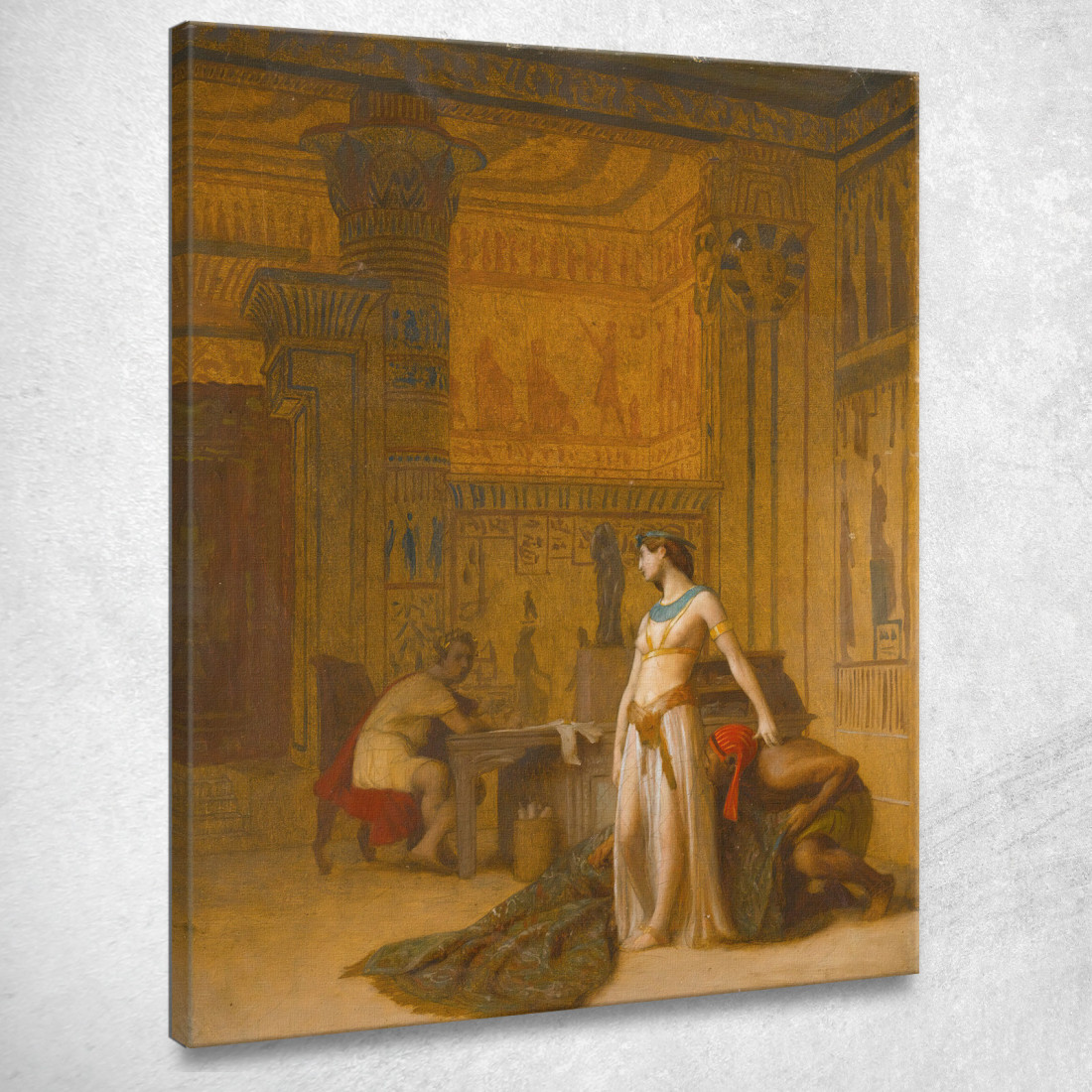 Cleopatra E Cesare Jean-Léon Gérôme jlg38 quadro stampato su tela Cleopatra E Cesare Jean-Léon Gérôme jlg38 quadro stampato su tela