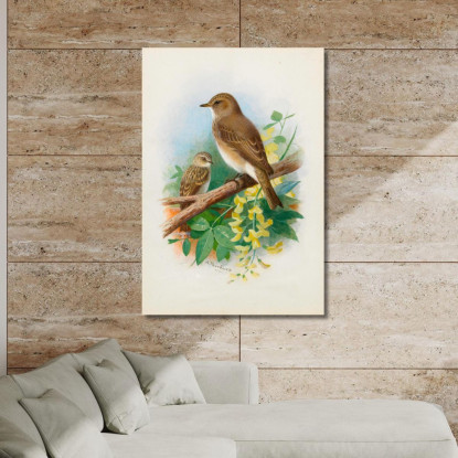 Balia Dal Collare Archibald Thorburn ath93 quadro stampato su tela