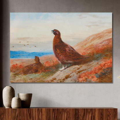La Sfida Archibald Thorburn ath100 quadro stampato su tela