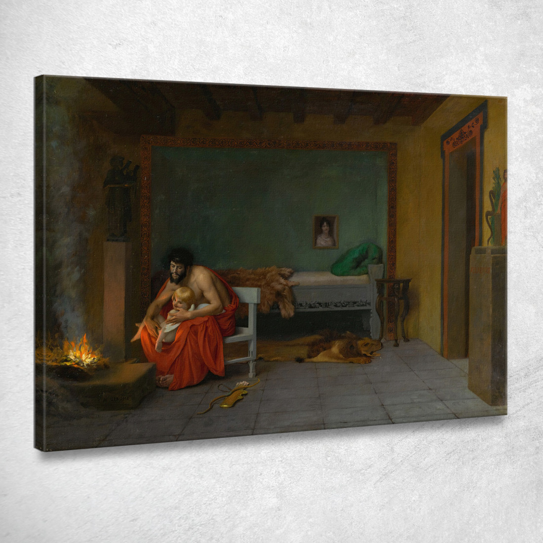 Le Membra Tremanti Di Cupido Scaldano Le Braci Jean-Léon Gérôme jlg42 quadro stampato su tela Le Membra Tremanti Di Cupido Scaldano Le Braci Jean-Léon Gérôme jlg42 quadro stampato su tela
