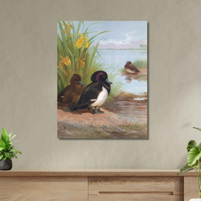 Moretta Tufted Archibald Thorburn ath106 quadro stampato su tela