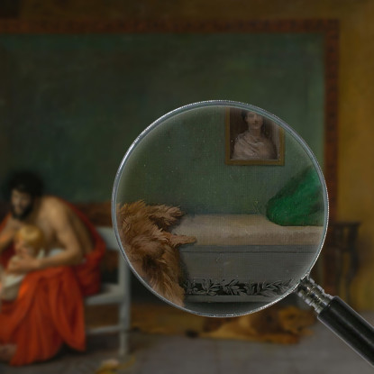 Le Membra Tremanti Di Cupido Scaldano Le Braci Jean-Léon Gérôme jlg42 quadro stampato su tela
