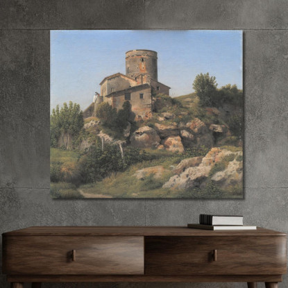 Un Edificio Vicino A Tor Di Quinto Fuori Roma Christoffer Wilhelm Eckersberg cwe1 quadro stampato su tela