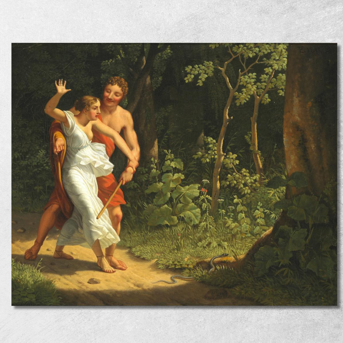 Una Scena Di Seduzione In Una Foresta Christoffer Wilhelm Eckersberg cwe7 quadro stampato su tela Una Scena Di Seduzione In Una Foresta Christoffer Wilhelm Eckersberg cwe7 quadro stampato su tela
