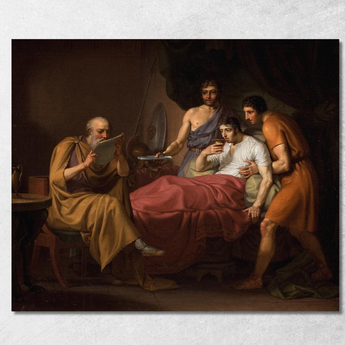 Alessandro Magno Sul Letto Di Morte Christoffer Wilhelm Eckersberg cwe13 quadro stampato su tela Alessandro Magno Sul Letto Di Morte Christoffer Wilhelm Eckersberg cwe13 quadro stampato su tela