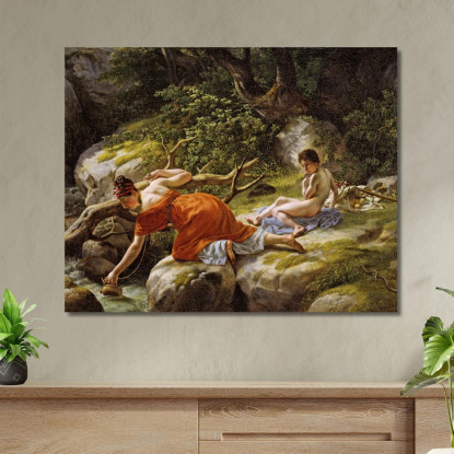Agar E Ismaele Nel Deserto Christoffer Wilhelm Eckersberg cwe28 quadro stampato su tela