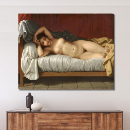 Modella Sdraiata Christoffer Wilhelm Eckersberg cwe35 quadro stampato su tela