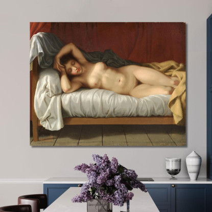 Modella Sdraiata Christoffer Wilhelm Eckersberg cwe35 quadro stampato su tela