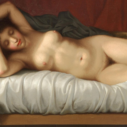 Modella Sdraiata Christoffer Wilhelm Eckersberg cwe35 quadro stampato su tela