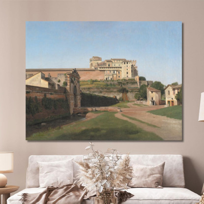 Porta Angelica E Parte Del Vaticano Christoffer Wilhelm Eckersberg cwe43 quadro stampato su tela