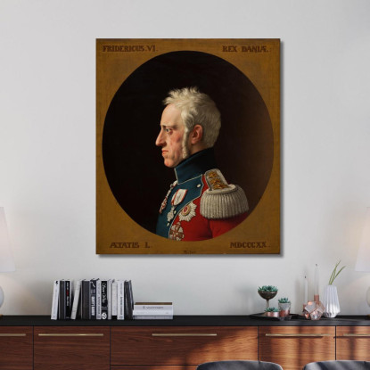 Ritratto Di Federico Vi Christoffer Wilhelm Eckersberg cwe48 quadro stampato su tela