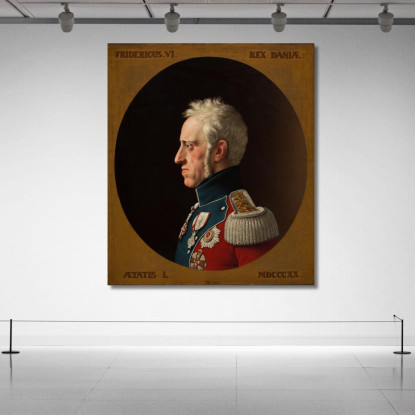 Ritratto Di Federico Vi Christoffer Wilhelm Eckersberg cwe48 quadro stampato su tela