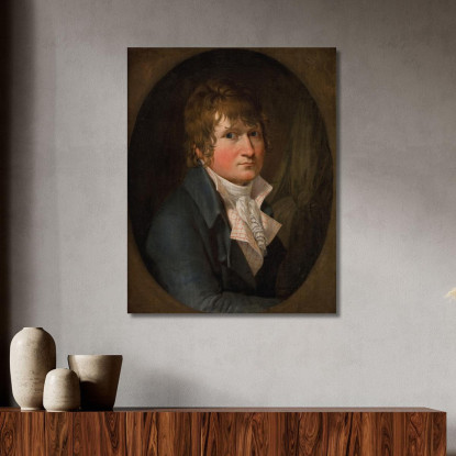 Autoritratto Christoffer Wilhelm Eckersberg cwe60 quadro stampato su tela